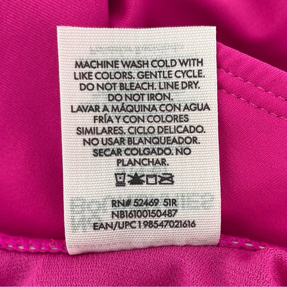 🌺 3/$25 🌺 No Boundaries | Women’s Small Hot Pink One Piece Bathing Suit | NWT | - Picture 7 of 8